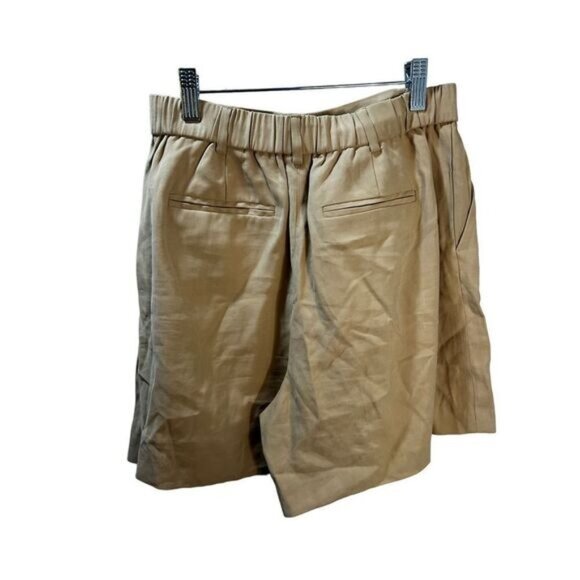 NEW Open Edit High Waisted Khaki Shorts Small - Picture 2 of 5